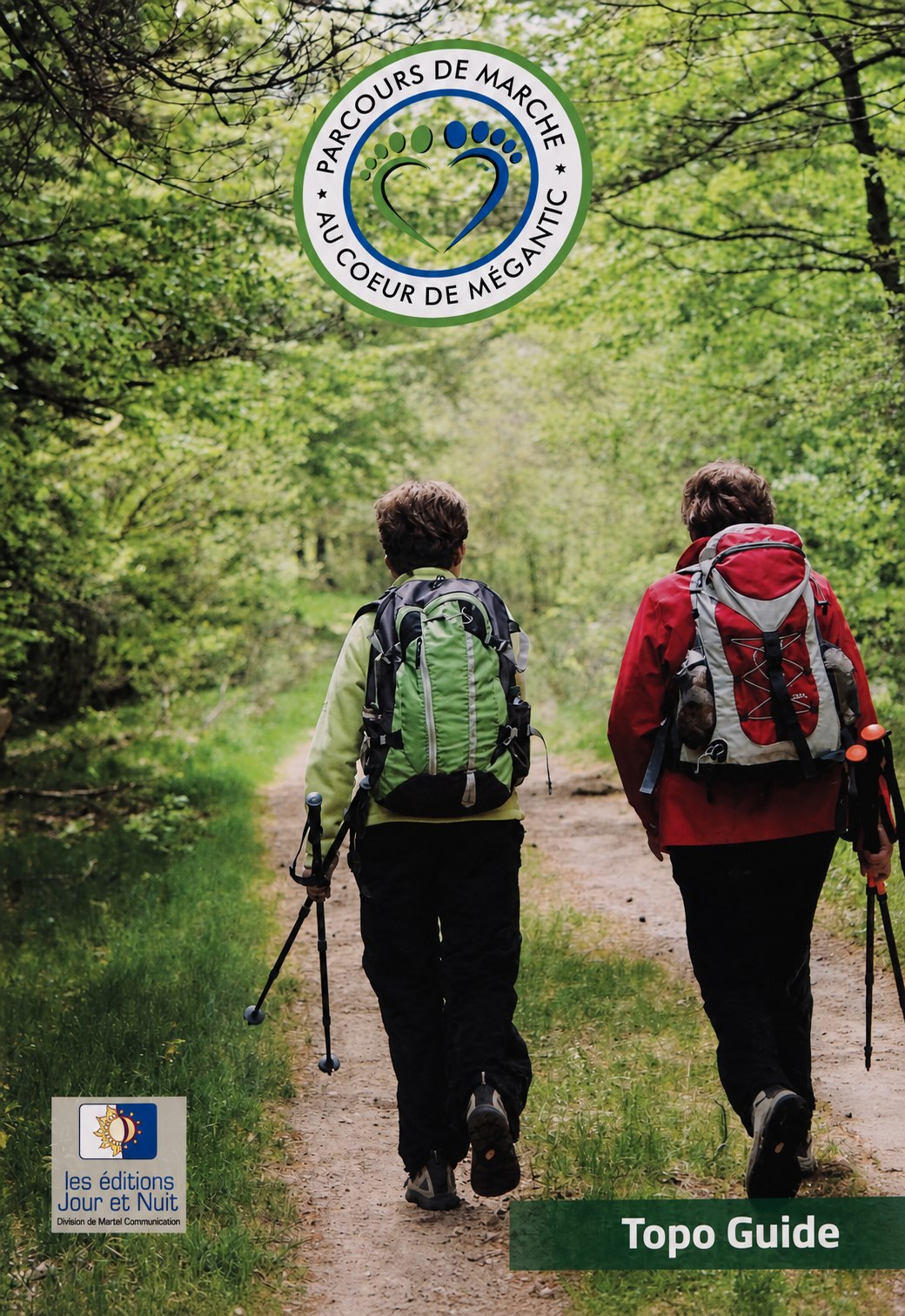 Couverture du livre Parcours de marche au cœur de Mégantic — Topo Guide